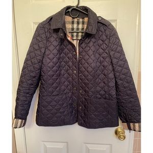 Burberry Kencott Quilted Snap-Front Jacket